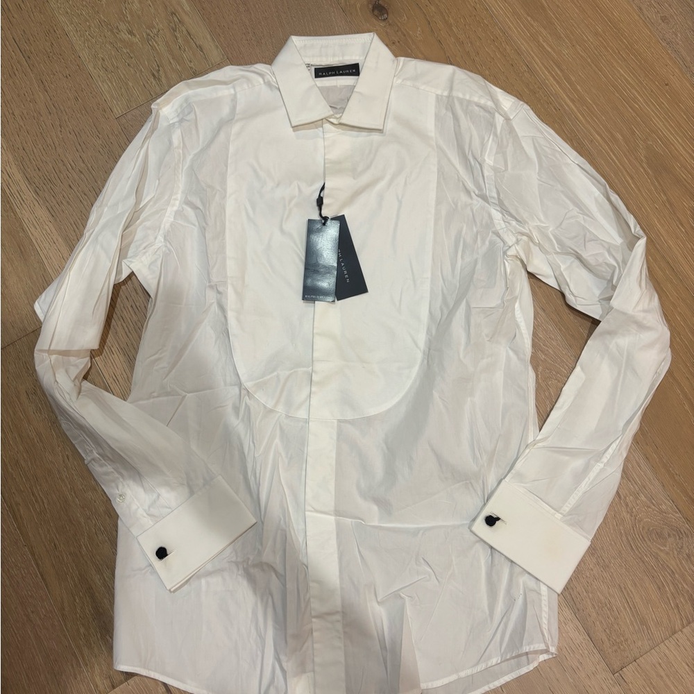NWT Black Label Ralph Lauren White Dress Shirt